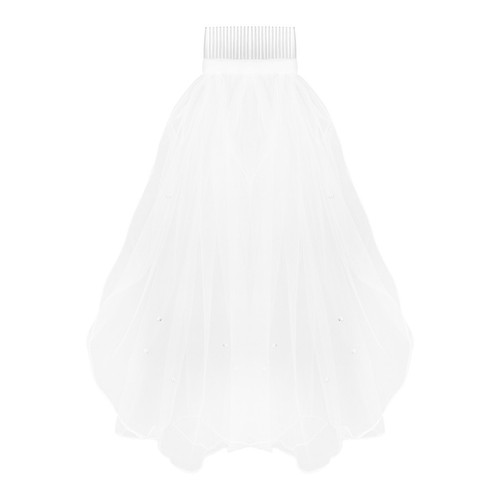 White reusable short wedding - white,