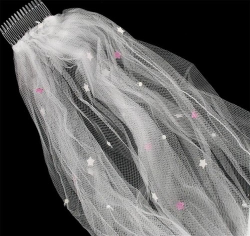 Veil comb bride - veil, hen