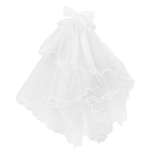 Veil for brides short white - veil,
