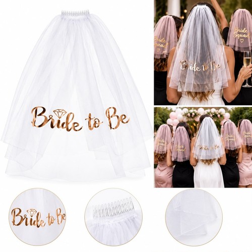 Bride white veil hen - bride, to