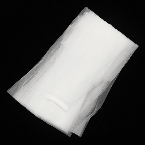 Beige wedding veil for bride - veil,