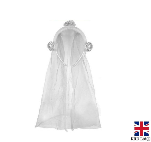 White veil bride - white,