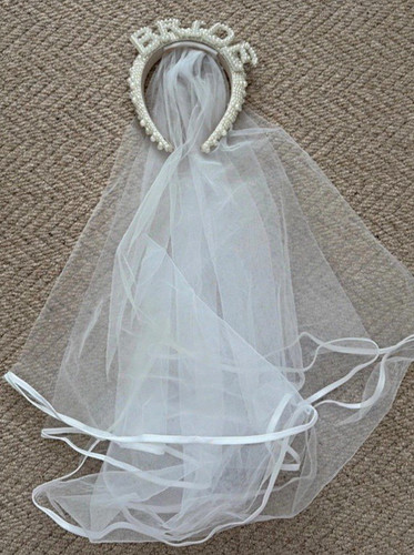 White short net - net, bridal