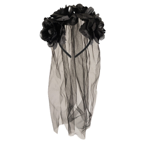 Bride black headband with - headband,