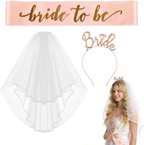 3pcs bride sash - be, and