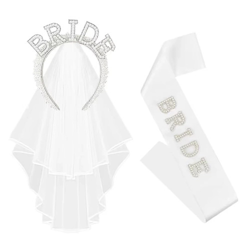 Bride headband veil - bride, kit