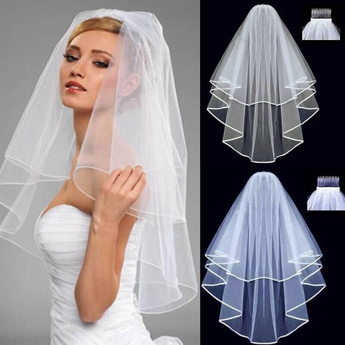 Veil comb white - white, gold