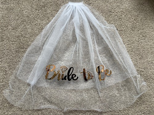 Bride veil white gold - to, be