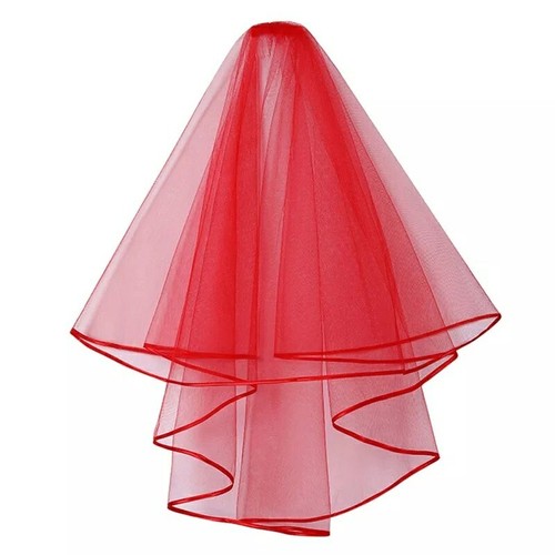 Veil comb red halloween - -,
