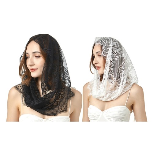 Elegant lace mantilla veil - elegant,