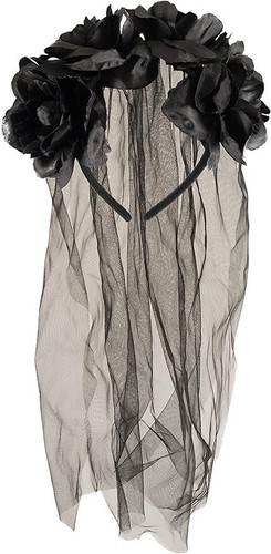 Black 50cm veil - 50cm, &