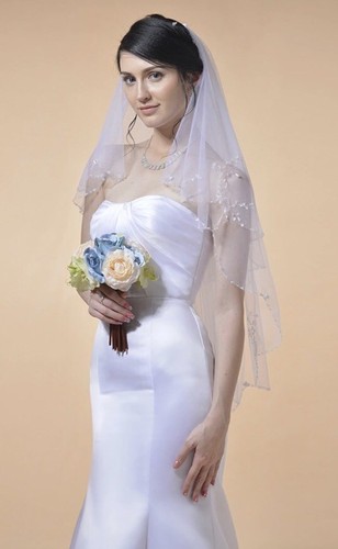 Ivory veil tier handmade - veil,